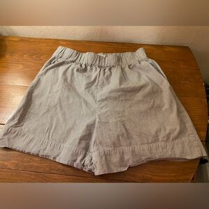 Women’s Everlane Organic Cotton Pull On Striped Shorts SzM